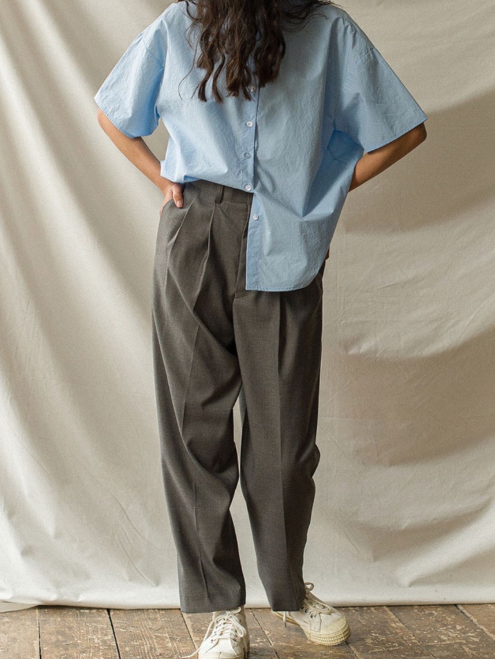 Olive Clothing Edgar Suit Pant in Charcoal